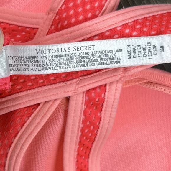 INCREDIBLE by Victoria's Secret Sports Bra Size 36D Pink Crossback Full Support - Picture 7 of 9